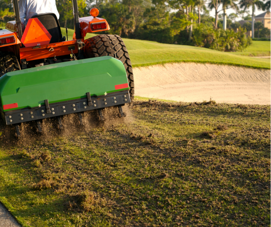 Professional lawn aeration service in South Jordan, Salt Lake City & nearby areas by J&A Landscaping.